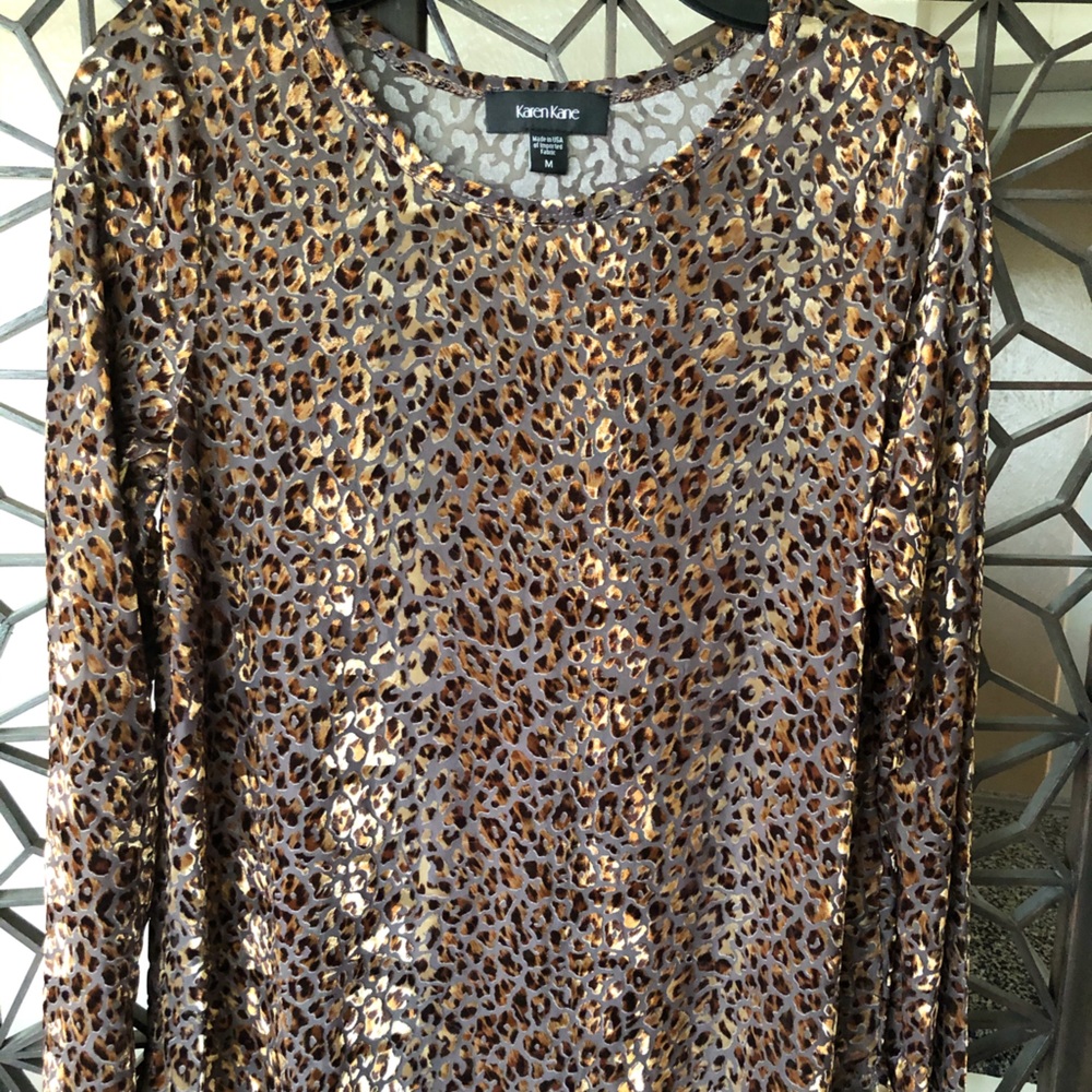 Karen Kane Velvet Burnout Top Sz M